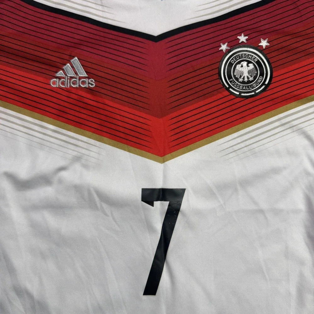 Schweinsteiger 7 Germany Adidas Jersey Mens Medium White Soccer World Cup